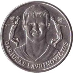 Official Lithuanian Basketball Players Medal Collection Darjušas Lavrinovičius