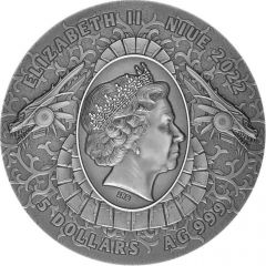 5 Dollars - Elizabeth II Silkpunk