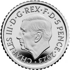 5 Pence - Charles III 1/40 oz Fine Silver