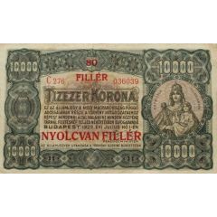 80 Fillér Provisional issue