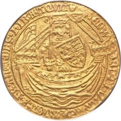 1 Noble - Edward III Post-Treaty period, Calais mint