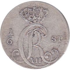 10 Schilling Courant / ⅙ Speciesthaler - Christian VII