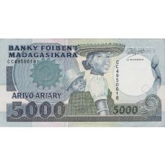 5000 Francs / 1000 Ariary