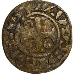 Denier - Louis VII 1st type Mantes mint