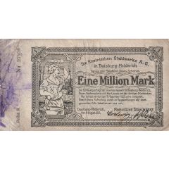 1 000 000 Mark Rheinische Stahlwerke