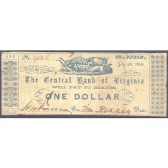 1 Dollar Central Bank of Virginia