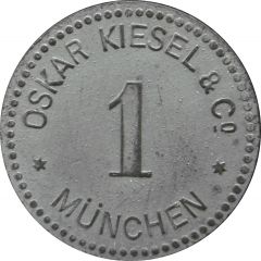 1 Pfennig - München Oskar Kiesel and Cº