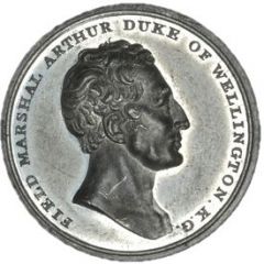Medal - Victoria Wellington, white metal