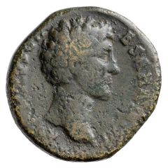 Sestertius - Marcus Aurelius TR POT III COS II PIETAS S C, Pietas