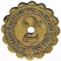 2 francs - Coopérative de Pont-à-Mousson 54