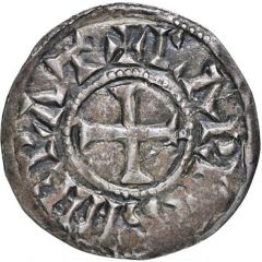 Denier - Charles II as emperor, Arles mint