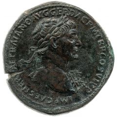 Sestertius - Trajan S P Q R OPTIMO PRINCIPI S C BASILICA VLPIA