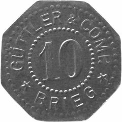 10 Pfennigs - Brieg Güttler & Comp