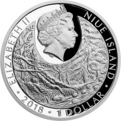 1 Dollar - Elizabeth II River kingfisher