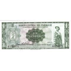1 Guarani Central Bank on reverse