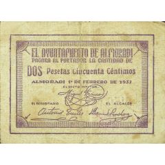 2.50 Pesetas Almoradí