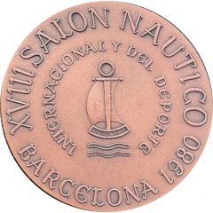 Medal - 18th international nautical exhibition in Barcelona 1980