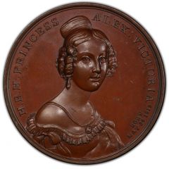 Medal - William IV Princess Victoria Majority, T. Halliday, bronze