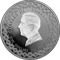 5 Dollars - Charles III Libra
