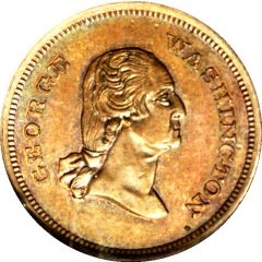 Civil War Token - Geoge and Martha Washington
