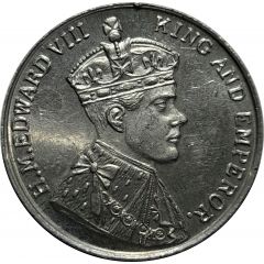 Medal - Proposed Coronation of Edward VIII 1937