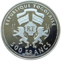 500 Francs CFA XVIII World Cup - Germany 2006