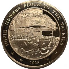 Medal - History of the United States Movie Viewers Flock to the Talkies