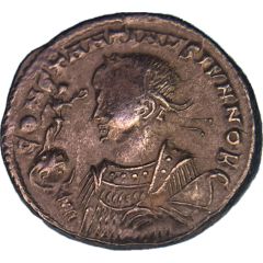 Nummus - Constantinus II VIRTVS EXERCIT, S-F/HL, star on crescent, Siscia