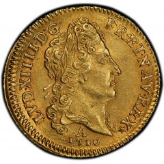 1/2 Gold Louis with sun - Louis XIV