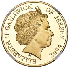 5 Pounds - Elizabeth II D-Day, Gold Proof