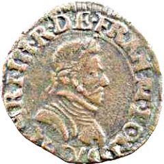Double Tournois - Henri III Lyon mint, 1st type