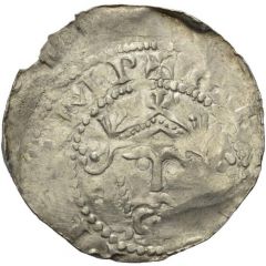 Denier - Henry III Speyer mint, cross