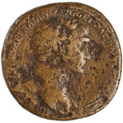 Sestertius - Trajan S P Q R OPTIMO PRINCIPI S C AQVA TRAIANA