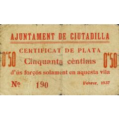 50 Céntimos Ciutadilla