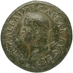 Sestertius - Galba S P Q R O B CIV SER