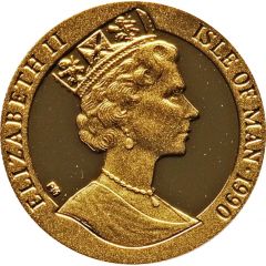 1/10 Crown - Elizabeth II Penny Black