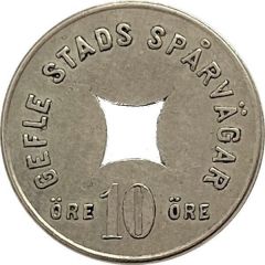 10 Öre - Gefle Stads Spårvägar Gävle, Gävleborg