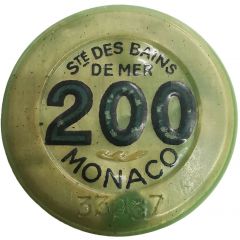 200 francs - Casino de Monte-Carlo