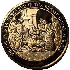 Medal - Thomason Medallic Bible Murder of Julius Caesar
