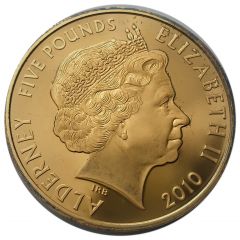 5 Pounds - Elizabeth II Engagement of William and Catherine, Silver Proof Gold Plated