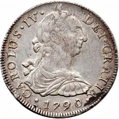 8 Reales - Carlos IV Numeral IV - Carlos III portrait