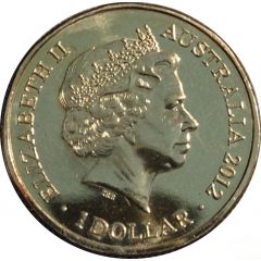 1 Dollar - Elizabeth II 4th Portrait - AFL Premiers Sydney Swans 2012