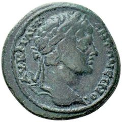 Æ27 - Caracalla VΠ M AVP ΓAΛΛOV NIKOΠOΛITΩ / ΠPOC ICTP, Legate Aurelius Gallus