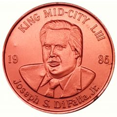 Mardi Gras Token - Krewe of Mid-City Joseph S. DiFatta Jr., New Orleans, Louisiana