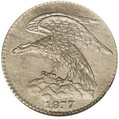 3 Cents - Hard Times Token - Feuchtwanger Countermarked JMP