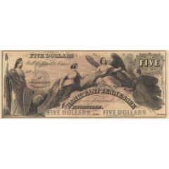 5 Dollars Bank of East Tennessee