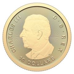 10 Dollars - Charles III Twin Maples, Gold (Bullion)