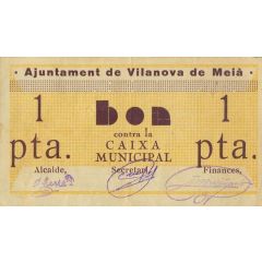 1 Peseta Vilanova de Meià