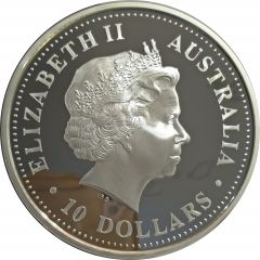 10 Dollars - Elizabeth II 4th Portrait - Evolution of the Calendar - Silver Bullion Coin