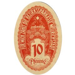 10 Pfennig Bezirkssparkasse